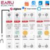 EARU Interruttore automatico intelligente EARU Tuya EWeLink WiFi ZigBee con misuratore di energia kWh, protezione da sovratensione e sovracorrente, relè e controllo remoto.