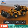 CONUSEA HUINA 1:60 in lega escavatore autocarro con cassone ribaltabile modello pressofuso in metallo modello di ingegneria veicoli bulldozer caricatore auto giocattoli per ragazzi bambini