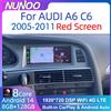 Nunoo Android 14 Lettore di autoradio per Audi A4 A5 A6 Q7 MMI 2G Schermo rosso di base CarPlay Navigazione GPS Multimedia Stereo WiFi