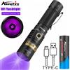 Alonefire 20W 395/365nm Torcia UV USB Ricaricabile Blacklight Curing Cat Tinea Pet Urina Macchia Marker Perdite Minerale Soldi Scorpione Luce