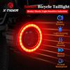 X-TIGER fanale posteriore per bicicletta intelligente luce di stop con sensore a LED impermeabile luce di avvertimento di sicurezza per ciclismo Super luminosa