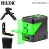 HILDA 2 linee livello Laser autolivellante raggi verdi Laser orizzontale verticale Cross Line Mini livello Laser