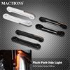 MACTIONS Moto LED Anteriore Flush Forcella Indicatori di direzione Luce Ambra Staffe Ammortizzatore Lampada da corsa laterale per Harley Touring FLHR FLH 98-23