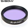 SVBONY Filtro per oculare per telescopio astronomico, filtro lunare per telescopio da 1,25''/2'', lente in vetro ottico, per ridurre l'abbagliamento