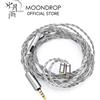 MOONDROP MC2 cavo di aggiornamento del microfono 3,5 mm 0,78 mm 2 pin placcatura in rame e argento senza ossigeno