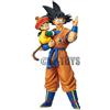 Bandai Figurina Anime Dragon Ball Son Goku con Gohan, Statuetta Son Goku 30cm in PVC, Modellini da Collezione, Giocattoli e Regali