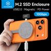 Hagibis Custodia Magnetica per SSD M.2 2230 NVMe, Case USB C 3.2 Gen2 a NVMe PCI-E per iPhone 16 Pro, 17 ProRes, Magsafe, MacBook