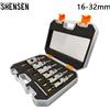SHENSEN 6 pezzi 16-32mm corona di perforazione per acciaio inossidabile TCT sega a tazza set punte da trapano con punta in carburo di tungsteno per ferro legato metallico