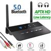VIKEFON Ricevitore trasmettitore Bluetooth 5.0 da 80M Aptx HD LL Adattatore audio wireless a bassa latenza Jack RCA AUX da 3,5 mm per cuffie TV PC