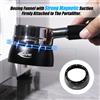 IKAPE Set imbuto dosatore magnetico IKAPE, anello dosatore Espresso e schermo Puck compatibile con portafiltro senza fondo da 58MM con 10 magneti