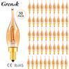 Grensk Lampadina a filamento LED C22 dimmerabile E14 0,5 W Ambra Luce notturna decorativa Luce di candela Fiala Candelabri Lampadario Lampadina di ricambio