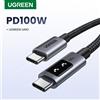 UGREEN Cavo USB C UGREEN Uno PD100W per Ricarica Rapida 5A, Cavo Dati Tipo C per Laptop, MacBook, iPhone 17, Samsung, Xiaomi, iPad con Display Emoji