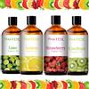 PHATOIL Olio Profumato Fruttato 100ml per Diffusori e Candele - Oli Essenziali Aromatici Cocco, Vaniglia, Fragola, Limone, Pesca