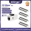 ZoeRax Accoppiatore ZoeRax CAT7 CAT6A CAT6 Accoppiatore schermato Keystone RJ45, accoppiatore in linea RJ45 femmina-femmina schermato Keystone Jack