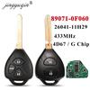 Jingyuqin Chiave A Distanza 2/3 Bottoni 433 MHz 4D67/G Chip per Toyota Corolla Avensis Yaris Verso Auris Fob 26041-11H29 89071-0F060