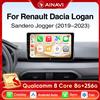 Ainavi Autoradio Per Renault Dacia Logan Sandero Jogger 2019 2020 2021 2022 2023 Wireless Carplay Android Auto 4G Auto Multimediale