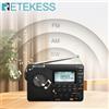 RETEKESS V115 Radio FM AM SW Portatile Ricaricabile con Batterie Radio Ricaricabili, Bande Multiple, Registratore USB e Altoparlante per Anziani TX32