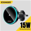 Essager RGB Supporto magnetico per telefono per auto Qi 15W Caricabatterie wireless per iPhone 15 14 13 12 Pro Max Supporto per telefono Samsung