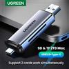 UGREEN Lettore di schede UGREEN USB3.0 e USB C a SD MicroSD TF Thunderbolt 3 per PC Accessori per laptop Lettore di schede di memoria intelligente Adattatore per schede SD