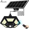 AMARYLLIS Lampada a sospensione solare a luce solare per interni ed esterni 180 LED 1000LM lampada solare con telecomando per Garage Gazebo fienile