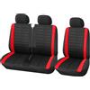 AUTOYOUTH 1 + 2 Coprisedili rossi Coprisedili per auto per Transporter Per Renault Master 3 Per jumpy dal 2008 al 2016 Per Renault Master 2 2004
