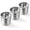 i Cafilas Capsule di caffè riutilizzabili per illy X7/illy Y3/illy Y5 macchina da caffè cialde di riempimento in acciaio inossidabile crema ricca icafilas