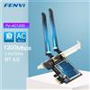 FENVI 1200Mbps Wireless WiFi Card adattatore PCIE FV-AC1200 Dual Band 2.4Ghz/5Ghz 802.11AC per adattatore WiFi Bluetooth4.0 Win7/10/11