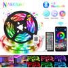 suitsamus Strisce LED Nexillumi 5050 RGB, 5m/10m/15m/20m/30m Nastro di sincronizzazione musicale con controllo APP Bluetooth con adattatore 12V/24V per la decorazione
