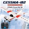 WL giocattoli WLtoys F949 versione di aggiornamento LCD 2.4G 3Ch RC aereo ad ala fissa giocattoli da esterno Drone RTF Servo digitale F949S con giroscopio