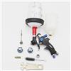 NTOOLS Mini pistola a spruzzo Pistola a spruzzo per vernice da 1,0 mm Kit ugello da 0,8 mm Pistola per vernice ad aria con serbatoio 400CC/250CC con tazza di miscelazione della vernice e adattatore