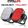 CYCLAMI Q5 Faro per bicicletta Fanale posteriore MTB Bici da strada Torcia luminosa Ciclismo Impermeabile 50 200 lumen LED Tipo-C Luci anteriori posteriori