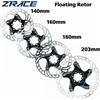 ZRACE Rotore del freno della bici ZRACE Rotore flottante con forte dissipazione del calore 160mm 180mm 203mm Freno a disco MTB