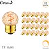 Grensk Lampadina a filamento a spirale a Led Vintage G40 vetro ambrato 1.5W E27 lampada a sfera con luce Edison dimmerabile per lampada decorativa con lampadario a sospensione