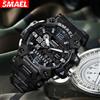 SMAEL Nuovi orologi militari SMAEL 50m orologio sportivo impermeabile digitale 8072 orologio militare digitale al quarzo Dual Time orologi da polso LED per uomo