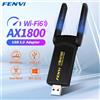 FENVI 1800Mbps WiFi 6 adattatore USB Dual Band 2.4G/5Ghz ricevitore WiFi Wireless USB 3.0 Dongle scheda di rete per PC portatile Win 10/11