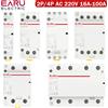 EARU Contattore Modulare AC per Guida DIN EARU 2P 4P 16A 20A 25A 32A 50A 40A 63A 100A AC 230V per Casa Intelligente Fai-da-te