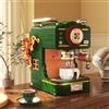 CONUSEA 467 pezzi macchina da caffè vintage building block classica imitazione mano macker caffè decorazione desktop mattoni per giocattoli per bambini adulti