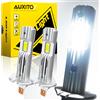 AUXITO 2 pezzi H1 LED Canbus lampadina per fari fanless senza errori super luminoso per Audi a3 a4 a6 b7 Ford Fiesta Focus BMW E90 E34 E36