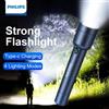 Philips Collezione AliExpress Torcia a LED Philips con batteria ricaricabile USB 18650 4 modalità di illuminazione torce di autodifesa da campeggio all'aperto impermeabili