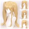 HAIRJOY Capelli sintetici resistenti al calore Kakegurui Mary Saotome Meari Parrucca cosplay 2 Coda di cavallo bionda