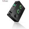 FIFINE Mixer Audio FIFINE per Microfono a Condensatore con Manopola di Controllo del Guadagno, Interfaccia Audio con Alimentazione Phantom 48V per Microfoni XLR Podcast-Ampli1