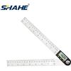 Shahe 0-200/300mm Goniometro digitale Righello angolare Goniometro elettronico Misuratore di angolo Misuratore di angolo Strumenti di misurazione