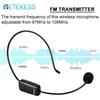 RETEKESS TR503 Microfono senza fili Auricolare a condensatore Megafono Radio Mic FM 87-108 MHz Per altoparlante Guida alle riunioni didattiche
