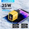 ASOMETECH 35W GaN Charger Display a LED QC3.0 30W 25W PD PPS caricabatterie USB di tipo C a ricarica rapida per iPhone 14 Pro Samsung S23 Xiaomi