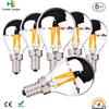 Grensk Set di 6 Lampadine Edison Retrò G45 E12 E14 E26 E27 con Fili a Goccia Argentati, Illuminazione Decorativa LED per Casa