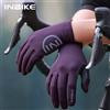 INBIKE 2024 Guanti da ciclismo imbottiti in gel per uomo Autunno Inverno Guanti da bici da strada in pile MTB Touchscreen a dita intere Accessori bici