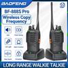 Baofeng BF-888S Pro Walkie Talkie Frequenza di copia wireless A lungo raggio Portatile UHF 400-470 MHz Ham Radio bidirezionale per Camping Hotel