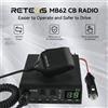 Retevis MB62 CB Radio 27Mhz AM/FM Comunicatore portatile per auto mobile Radio a lungo raggio Canale istantaneo 9/19 per camionisti