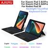 AJIUYU Custodia con tastiera Magic per Xiaomi Pad 5 6 11" Tablet Mi Pad 5 6 Pro per Redmi Pad SE 11 pollici Red Mi Pad SE Tablet Cover con tastiera