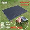 Top Lander Tappetino da campeggio impermeabile con picchetti Materasso per tenda Coperta da picnic all'aperto Tappetino da spiaggia ultraleggero con tasca portatile grande